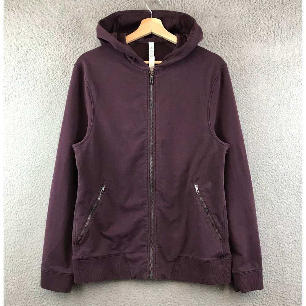 Lululemon  Plum Zip-Up Hoodie Jacket S‎ Cotton Blend men's
